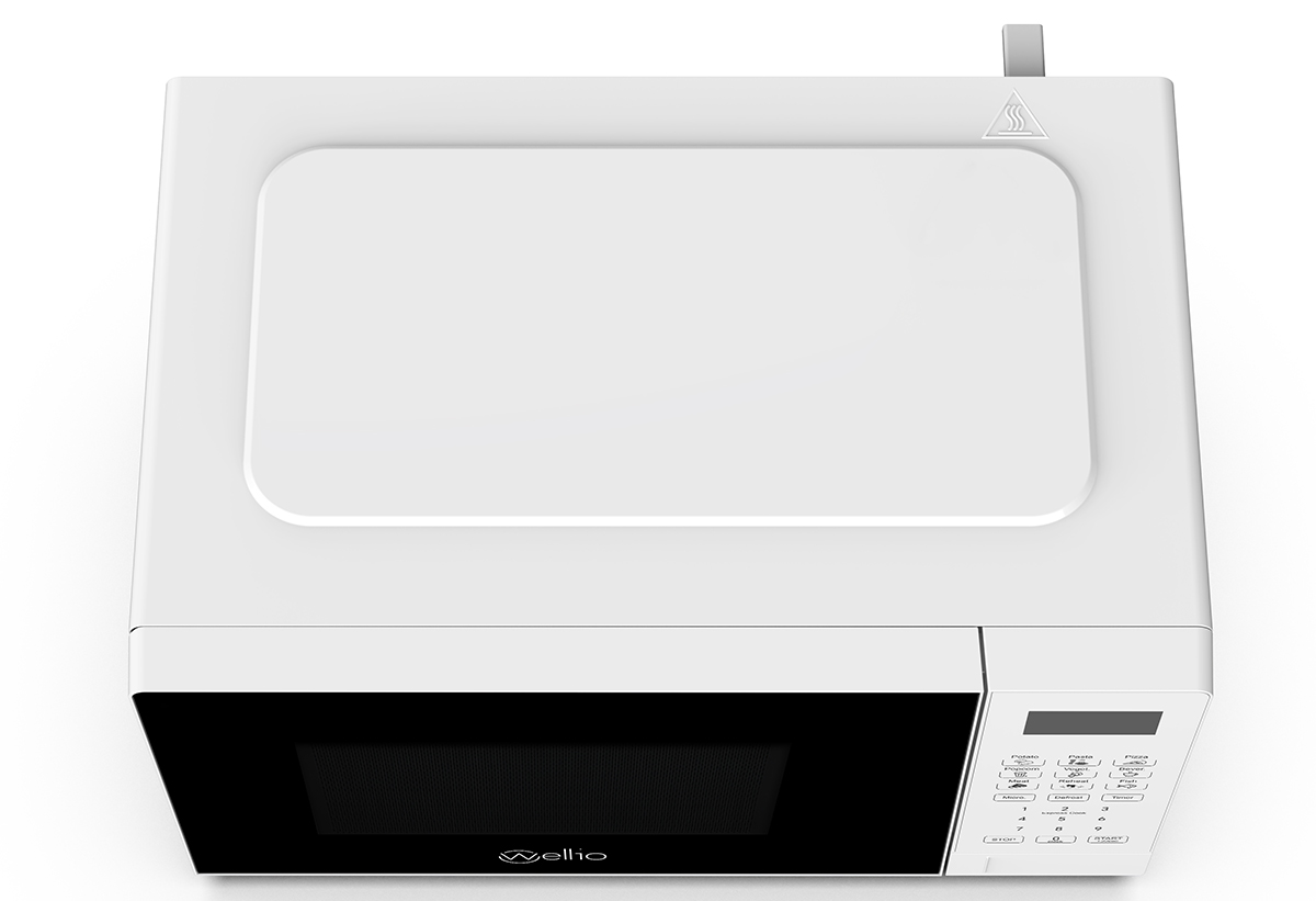 Απεικονίζεται ο φούρνος από ψηλά.